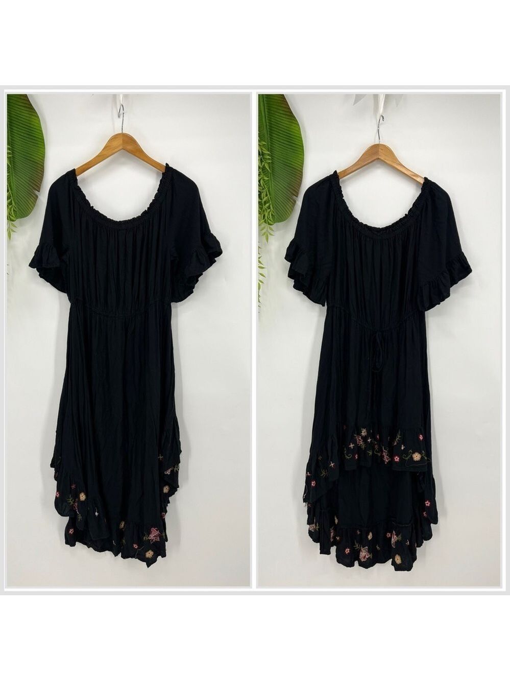 Feathers Gray Maxi Dress with Soft Knit Fabric